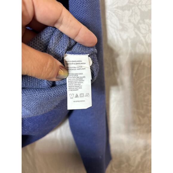 Izod Sweater Medium Blue NEW Tex Crew Neck Skipper Stretch - Picture 6 of 8